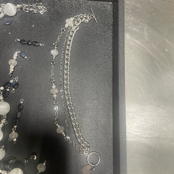 Ethereal Moonstone Handmade Heart Charm Toggle Stainless Steel Bracelet - Picture 4 of 8